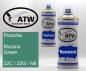 Preview: Porsche, Murano Green, 22C / 22G / N6: 400ml Sprühdose + 400ml Klarlack - Set, von ATW Autoteile West.